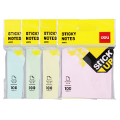 Блок для заметок Deli, с липким слоем, 100 л., 76х76 А01302