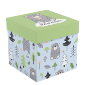 Коробка складная подарочная MESHU "Cute bear", (15*15*15см), MS_62563