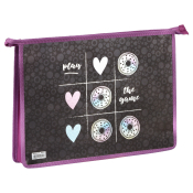 Папка для тетрадей 1 отделение, А4, ArtSpace "Guess Who Wins?", 325*230*55мм, ламинированный картон, фольга, на молнии, ПМ-А4-291_48944