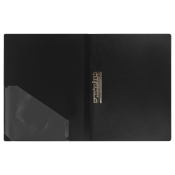 Папка с боковым зажимом СТАММ "Стандарт" А4, 17мм, 700мкм, пластик, черная ММ-30646