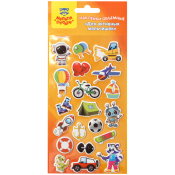 Наклейки объемные Мульти-Пульти "Для активных мальчишек", 10*22см, 20 наклеек, инд. уп., европодвес, PS_29312