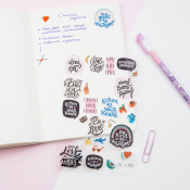 Наклейки ПВХ MESHU "Be cool", 10*21см, 31 наклейка, инд. уп., европодвес, MS_42728