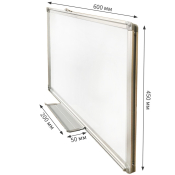 Доска 450×600 мм, белая, магнитная, GROSS, BC-2