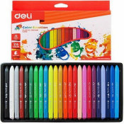 Карандаши Deli «Color Emotion», 24 цвета, треугольные, цельнопластиковые 20020С