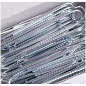 Скрепки 50мм, OfficeSpace, 50шт., оцинкованные, карт. упаковка, CZ50_34076