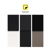 Скетчбук 40л., А5 ArtSpace "Black line. Strokes", на гребне, черный блок, 120г/м2, SkА540_38363