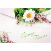 Папка-конверт на кнопке Berlingo "Spring Flowers", А4, 180мкм, рисунок AKk_04031