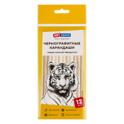 Набор карандашей ч/г ArtSpace, 12шт., 2H-2B, заточен., пакет, европодвес, HY010_15115
