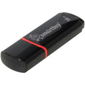 Память Smart Buy "Crown" 16GB, USB 2.0 Flash Drive, черный SB16GBCRW-K
