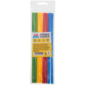 Клеевые стержни ArtSpace, диаметр 7мм, длина 200мм, цветные, набор 8шт., европодвес, 267915