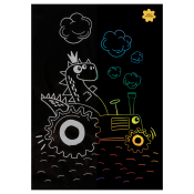 Гравюра с мультицветной основой ТРИ СОВЫ "Водитель", А5, GA5_49956