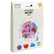 Алмазная мозаика, магнит ТРИ СОВЫ "Полет", картонный конверт, АММ_48230