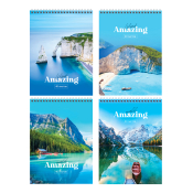 Блокнот А5 40л. на гребне BG "Amazing", Б5гр40 12147