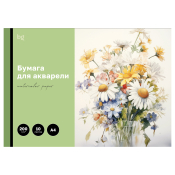 Папка для акварели, 10л., А4 BG "Полевые цветы", 200г/м2, БА10А4_60214