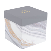 Коробка складная подарочная MESHU "Marble", (15*15*15см), отд фольгой, MS_62569