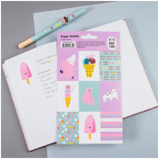 Наклейки бумажные MESHU "Purple mood", 12*21см, 9 наклеек, европодвес, MS_41635