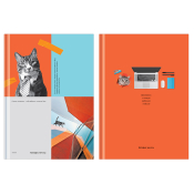Бизнес-блокнот А5, 80л., BG "Котофис мечты", soft-touch ламинация, ББ5т80_лс 12125