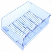 Лоток горизонтальный «Престиж», 340×270×60 мм, серый цвет.