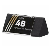 Ластик черный, SCRIBE, Deli 01720Н