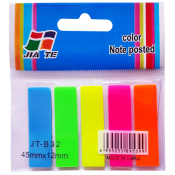 Закладки пластиковые 45х12, 20 л., 5 цветов, GROSS, JT-B32