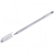 Ручка гелевая Crown "Hi-Jell Metallic" серебро металлик, 0,7мм HJR-500GSM