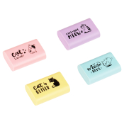 Ластик MESHU "Live, Love, Meow", термопластичная резина, 37*24*11мм, MS_47153