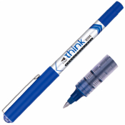 Ручка роллер, синяя, Think, Deli Q20530