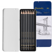 Набор карандашей 8 шт в металлическом пенале, Finenolo, Deli, С26