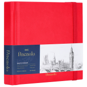 Скетчбук 40 л., 120х120 мм, на резинке, Finenolo, Deli, С287