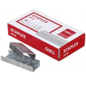 Скобы для степлера №24/6 1000 шт DELI, 0012N