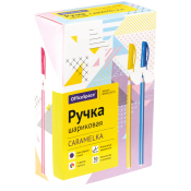Ручка шариковая OfficeSpace "Caramelka" синяя, 0,6мм, на масляной основе, BPCRM_43174