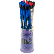 Карандаш ч/г MESHU "Kitsune", HB, заточен., с печатью, с ластиком, ассорти, туба, MS_58138